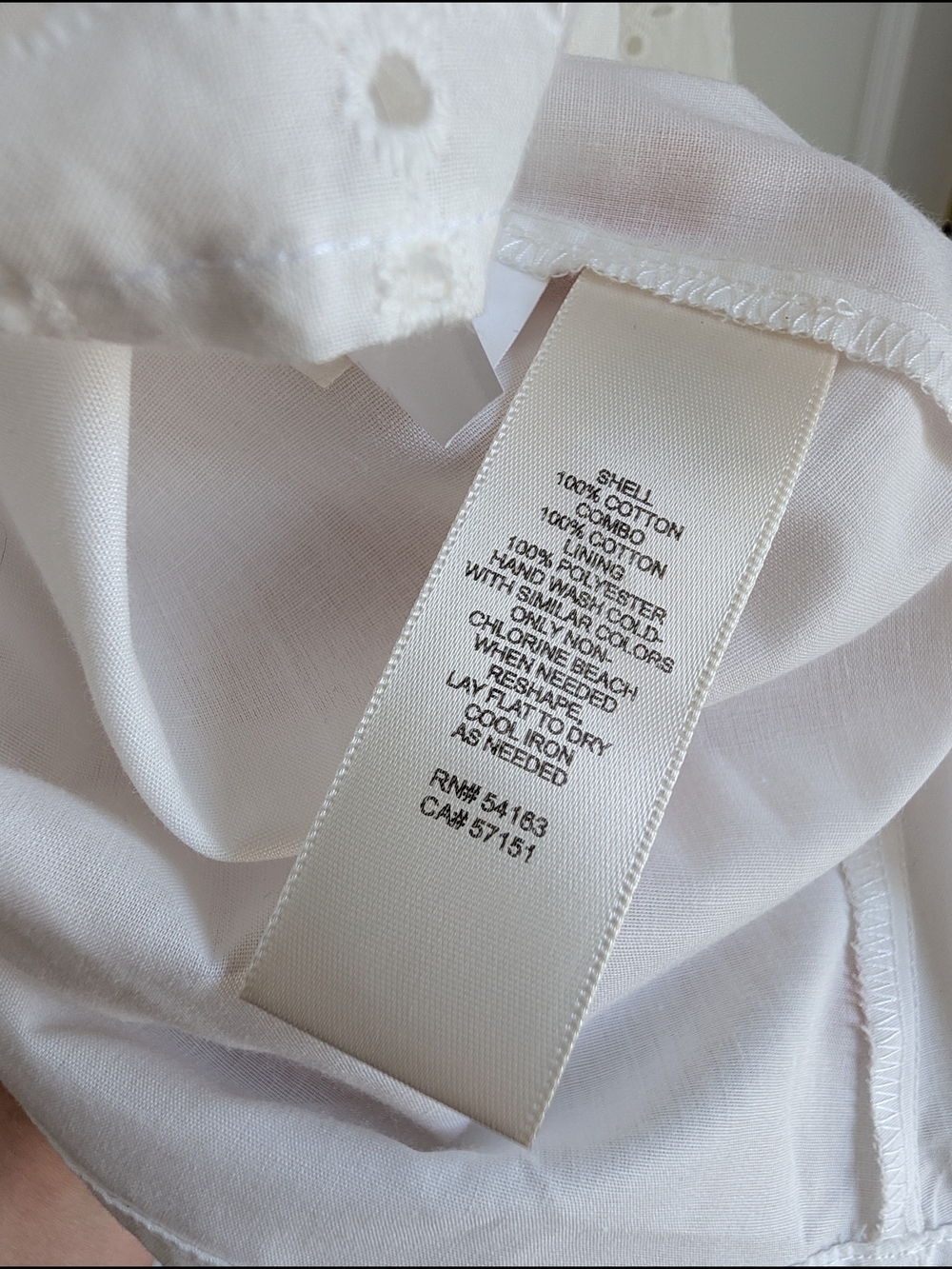 Eliza J Ivory White Off-Shoulder Eyelet Boho Cotton Midi Long Dress Belted Sz 4 - Picture 11 of 15